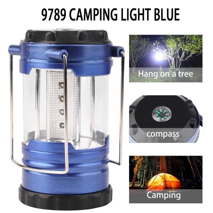 Colorf Lampu 30 LED Emergency untuk Kemah Camping Mati Listrik Baterai AA - 12 Led