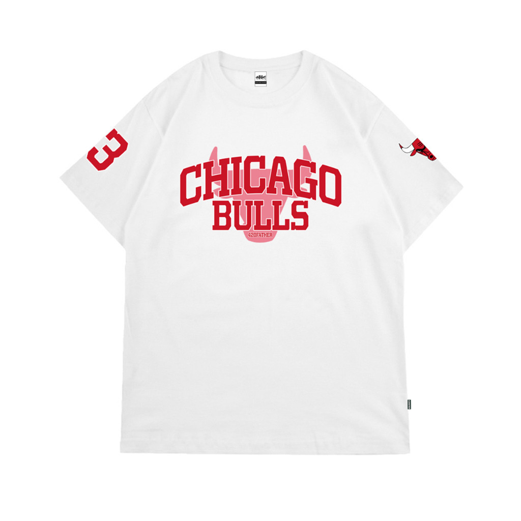 Otsky X 420Father Kaos Pria Chicago Bull Red White Cotton 24s (O)