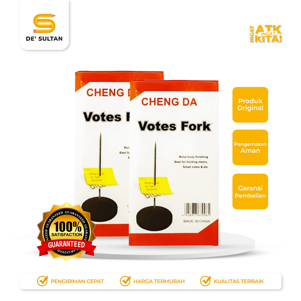 

CHENG DA TUSUKAN BON KERTAS/ VOTES FORK (1PC)