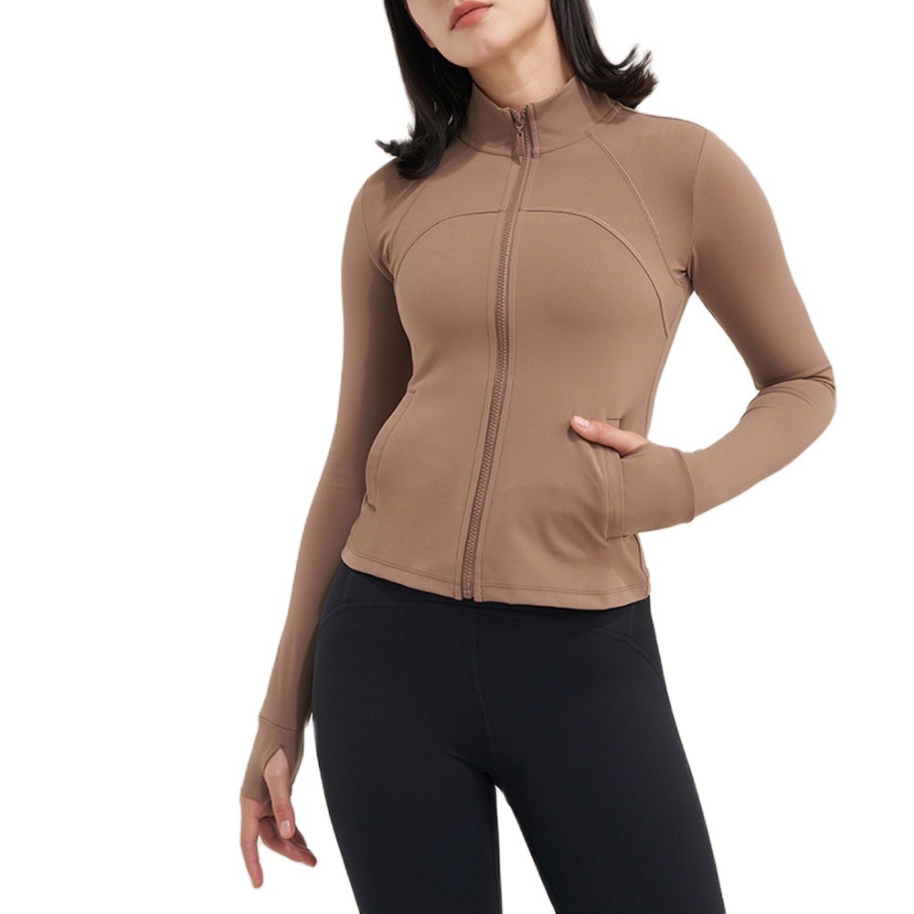 Fashion Activewear Long-sleeved Blazer Female Yoga Jacket Exercise Women's Clothing Fitness Top