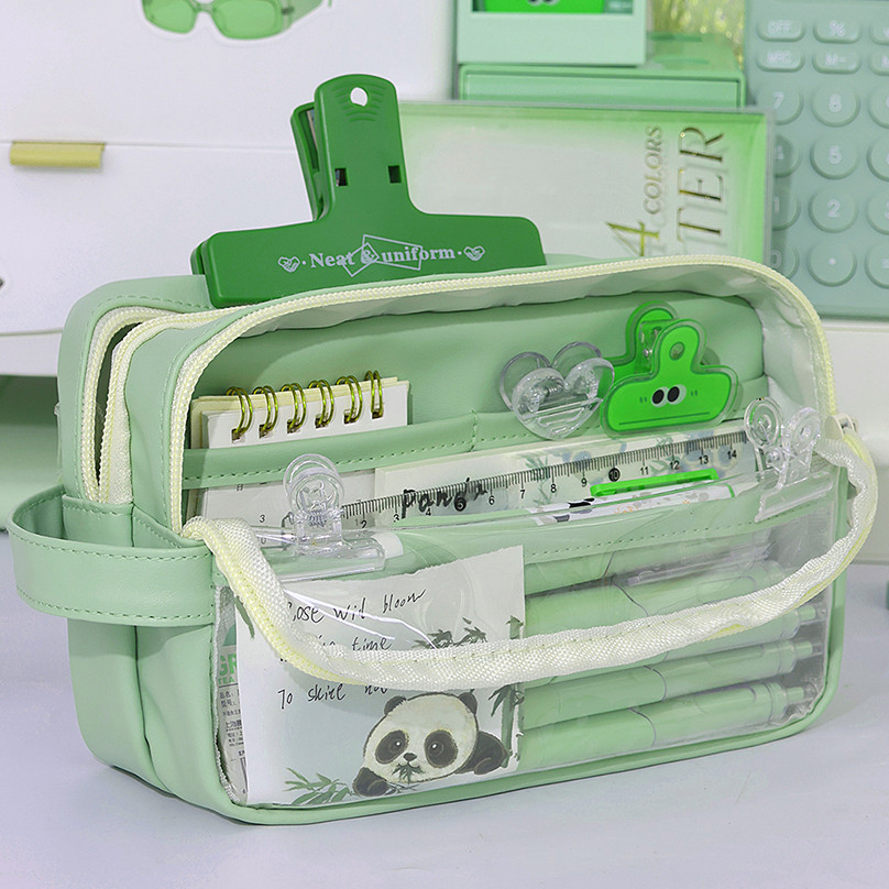 

Large Capacity Pencil Case Transparent Pencil Pouch Trousse Scolaire School Supplies Estuches Escolares Pencil Cases For Girls
