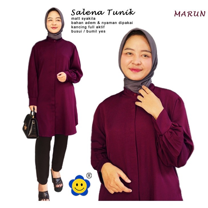 Salena Tunik - MM Fashion (MM) - Ukuran M-XL - Matt Syakila - New Arrival