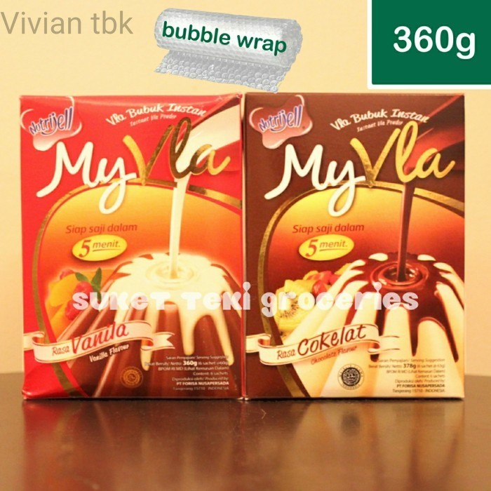 

vv My Vla Nutrijell Coklat / Vanilla per box isi 6 sachet MURAH - Vanila