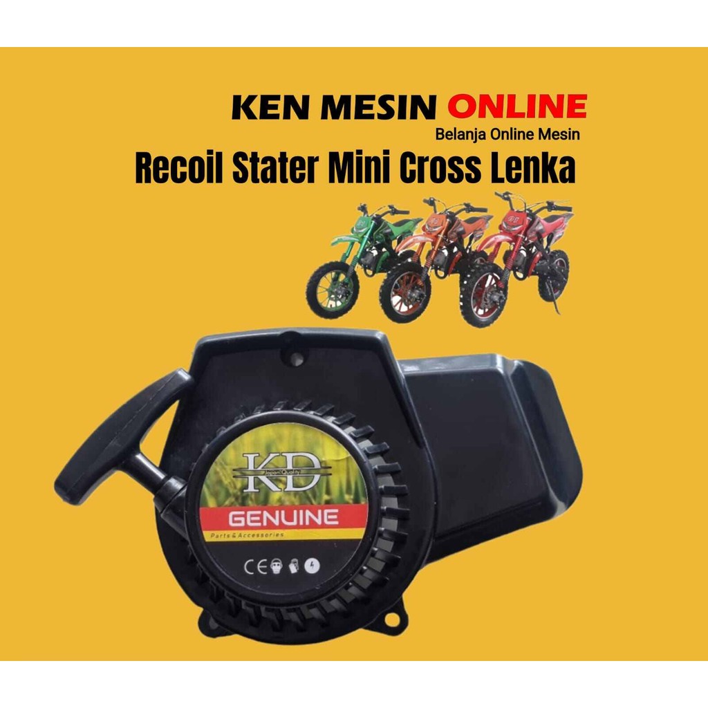 [BAYAR DI TEMPAT]  Recoil Stater Motor Mini Cross Lenka