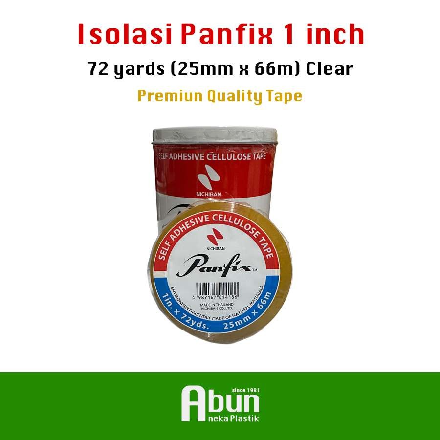 Isolasi Panfix 1 inch (72 yard) ORIGINAL.