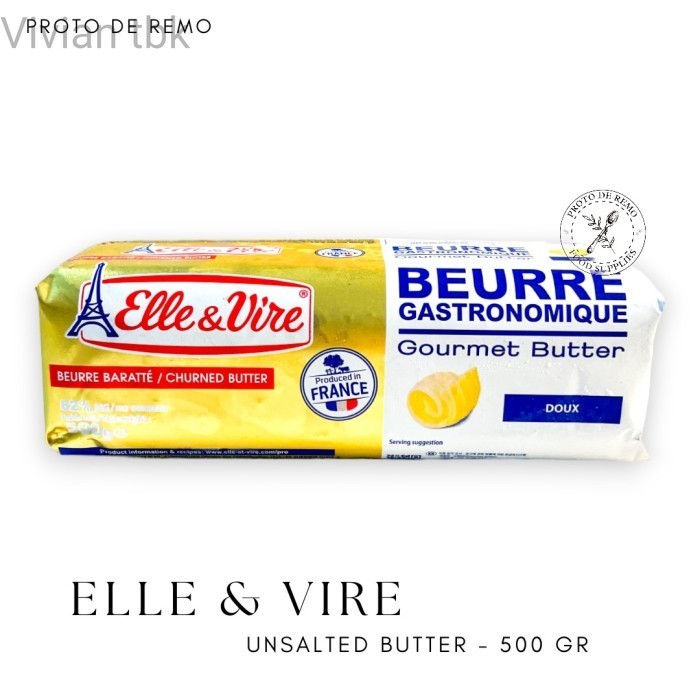 

vv Butter Unsalted | Mentega Tawar Elle & Vire 500gr