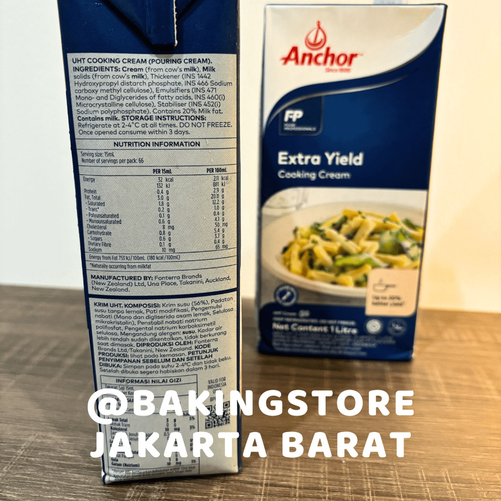 

RB Anchor Cooking Cream Extra Yield 1 Liter Krim Masak 1L