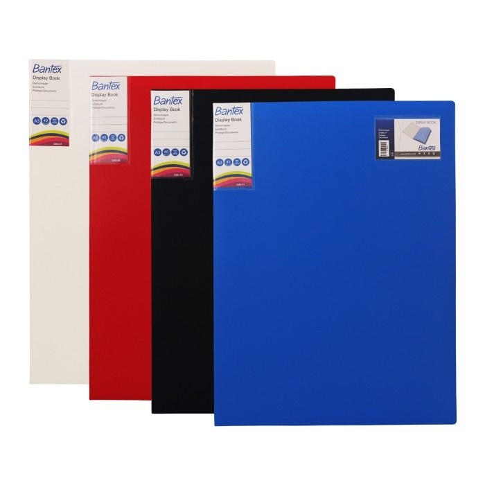 

Bantex Display Book A3 Potrait Clear Holder 40 Pockets - 3363