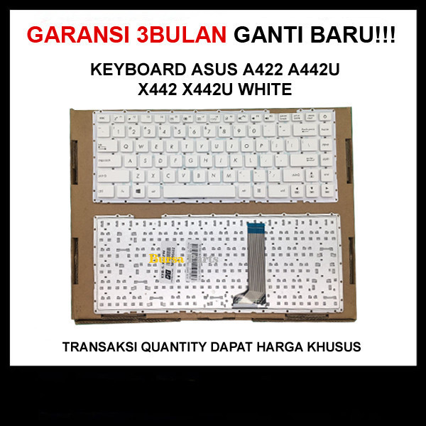 Keyboard Asus A442 A442U X442 X442U White .