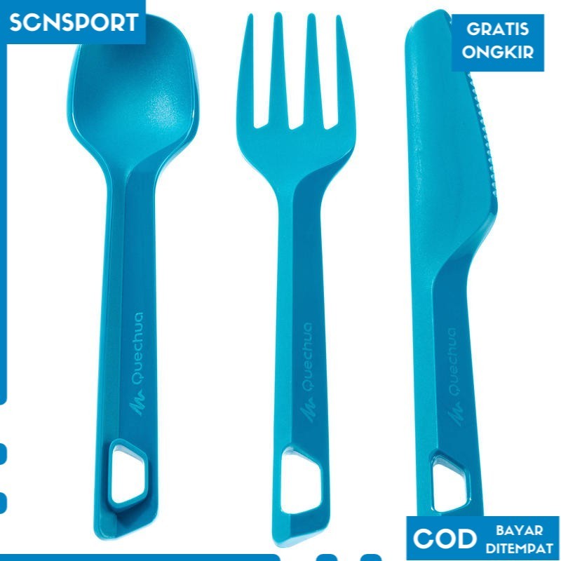 Quechua Set Alat Makan Plastik   8386030 SP1