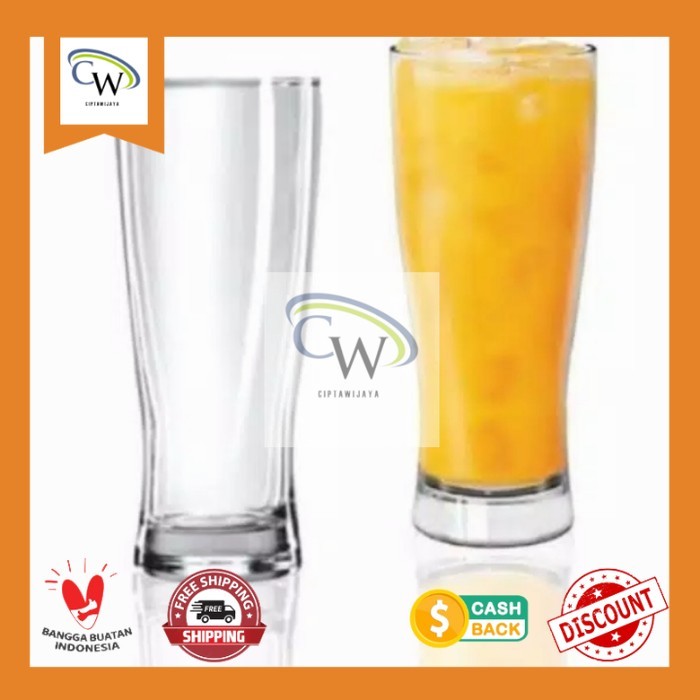 Gelas Jus kaca/ Gelas H1 /Gelas Porto Beling Isi 6 Pcs