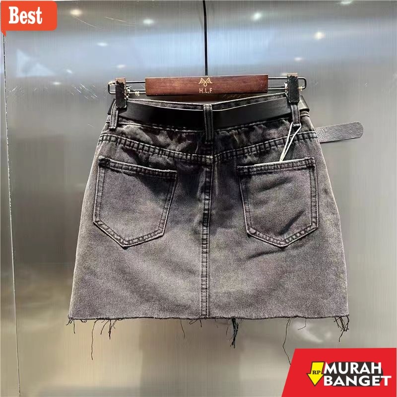 celana jeans wanita terbaru rok jeans pendek a line mini wanita modis / rok jens pendek / rok mini w