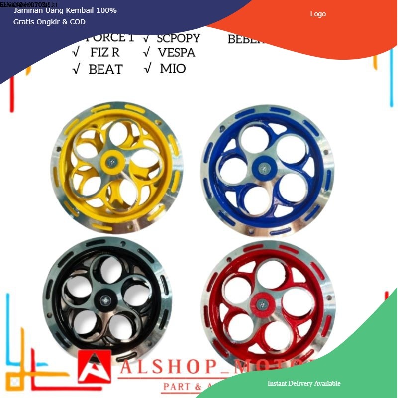 SPINER TUTUP COVER RADIATOR  UNIVERSAL BEAT MIO SCOOPY VESPA FORCE 1 KIPAS RADIATOR