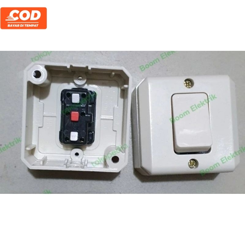 Saklar Engkel Tukar/Hotel Tunggal OB Tempel Broco New Gee