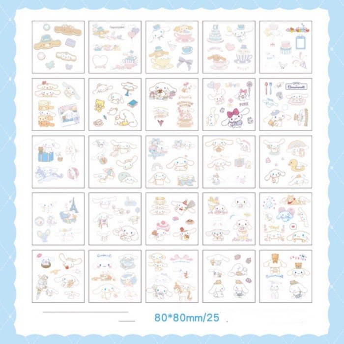 

kawaii sanrio sticker cartoon lotso pvc tempelan stiker imut kuromi - Cinna love by Summerstore Id