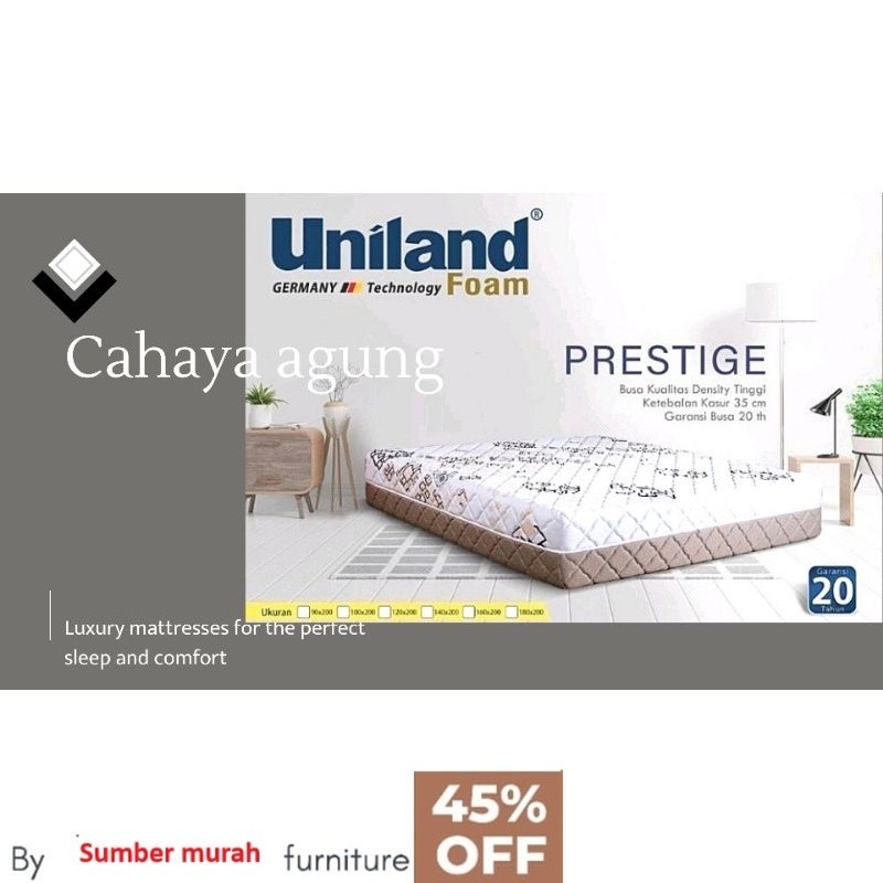 kasur busa uniland prestige tebal 35 cm by uniland