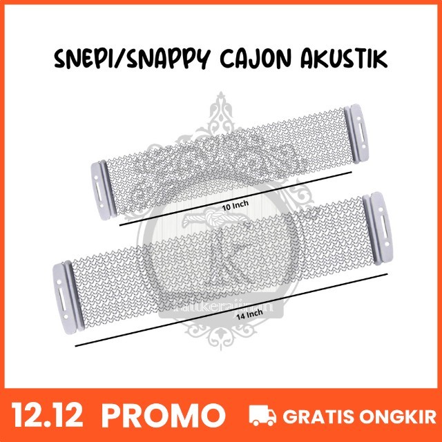 Snepi Snappy Senar Cajon Akustik Senar Drum Ukuran 10" 14" Inch