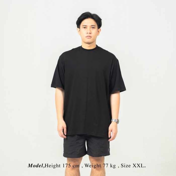 [COD] UNKL347 T-Shirt Hitam Bahan Combed Motif DAAT Kaos Pria Original