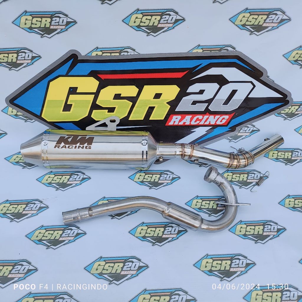 

A10 Ktm Exhaust 1 set inlet 38mm xtz 125 xr 150 crf 150 wr 155 klx/ dtracker ksr dtm xre