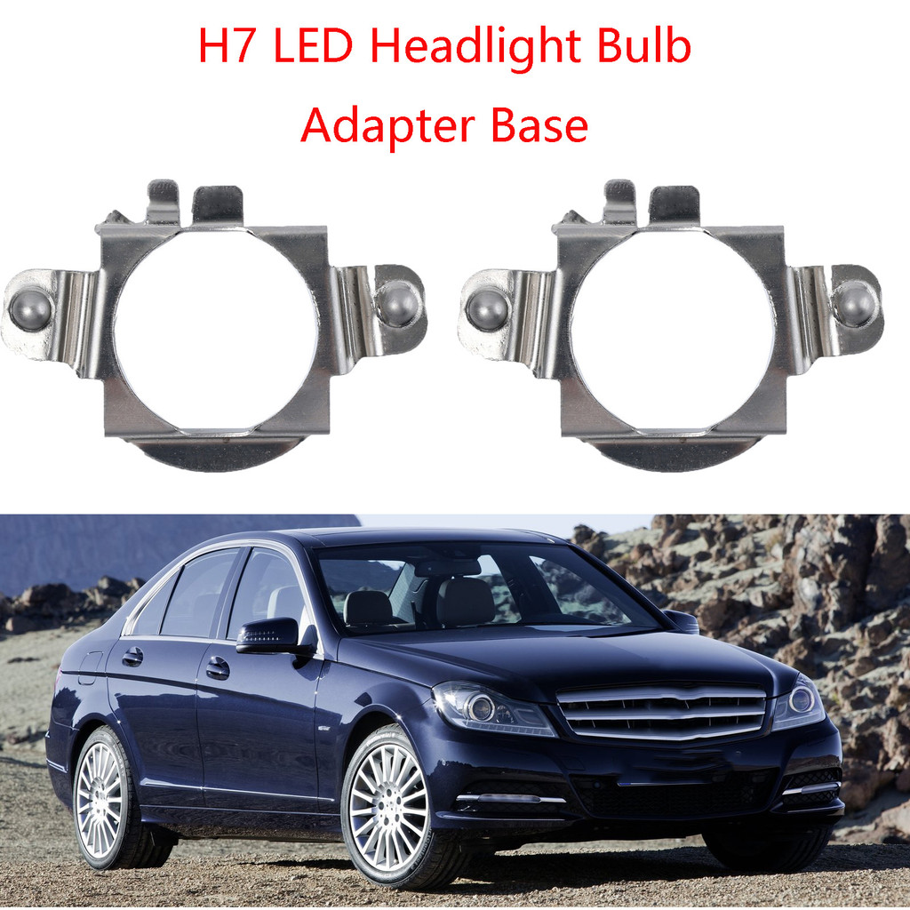 H7 LED For Benz C-Class W204 CLA-Class C117 ML-Class GLE-Class Car Headlight Bulb Base Adapter Retai
