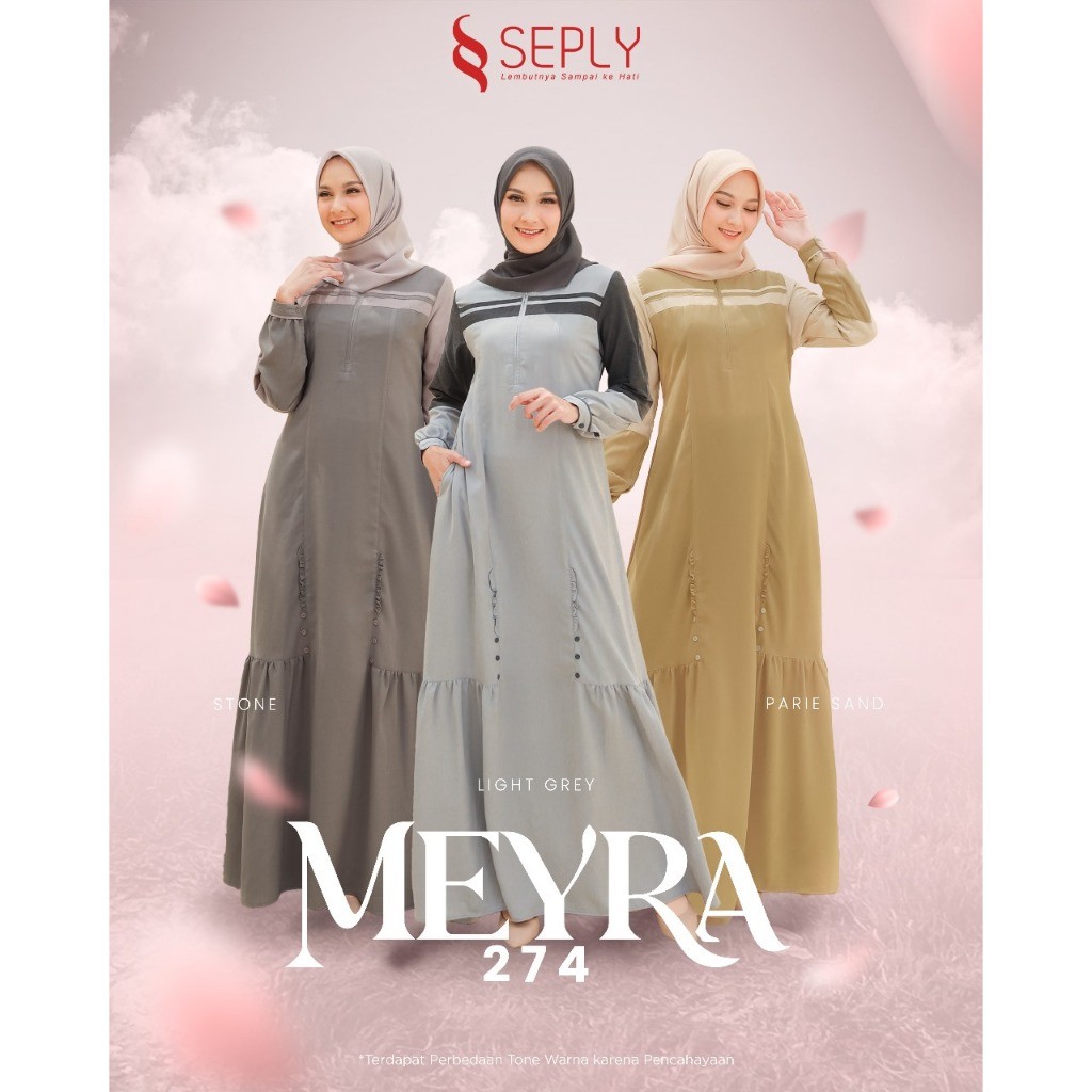 SEPLU Dress Gamis Dailywear Wanita Muslimah Meyra 274