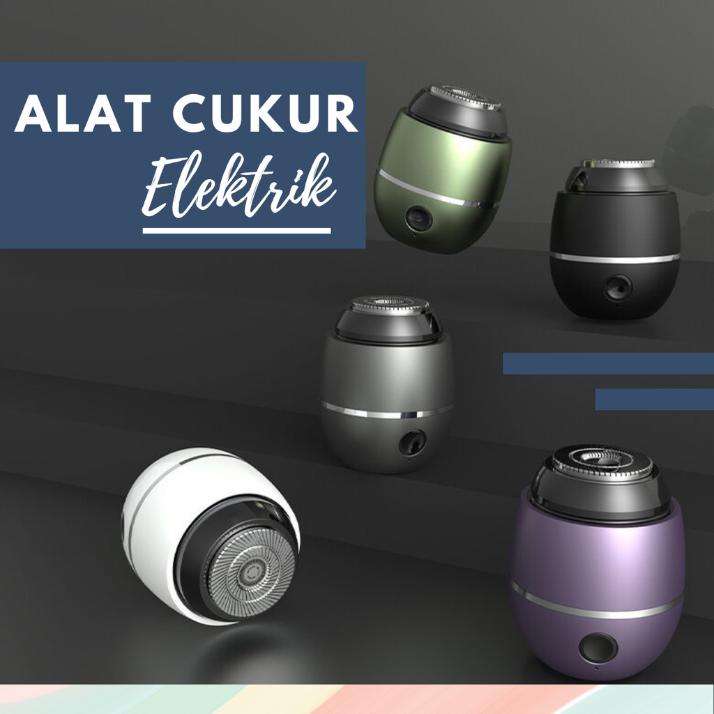 Mesin Cukur Jenggot Electric Mini Portable Cukuran Kumis Bulu Ketiak Elektrik Pisau Shaver Type C