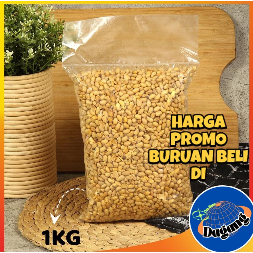 

Kacang Kedelai Goreng 1 Kg Gurih Asin Renyah Murah / Kacang Kedelai Kupas Matang / Kacang Bali Kiloan Lezate Snack