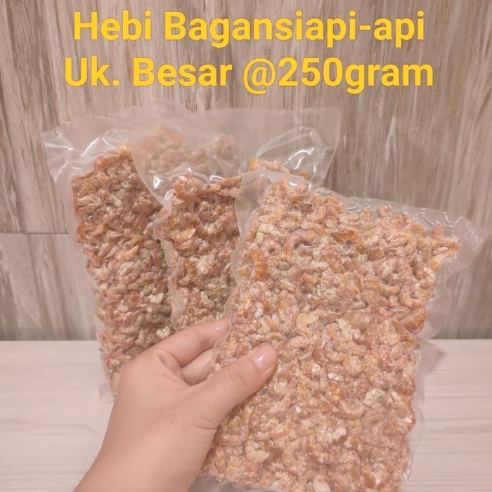 

Ebi Udang Kering Besar 1Kg Bagan Siapi-api Tanpa Pewarna - 250 gram Bubuk