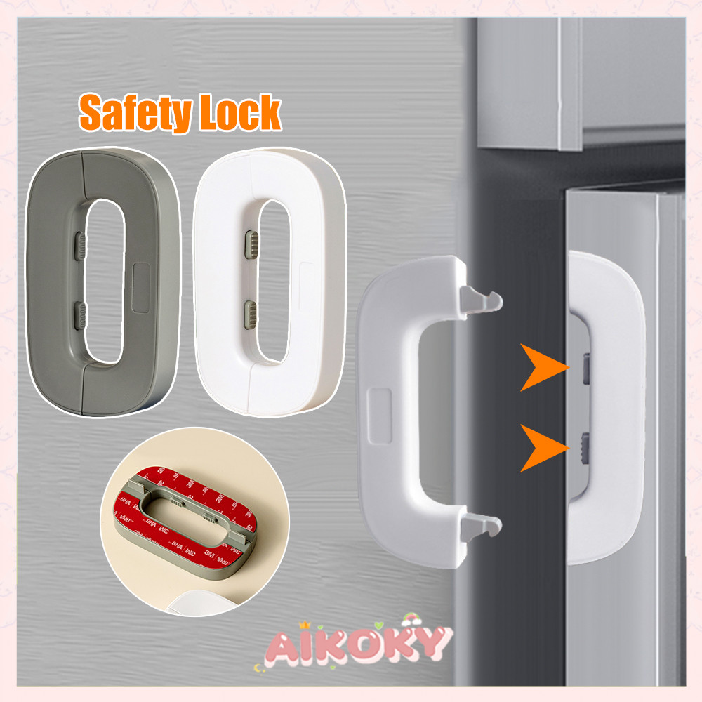 AIKOKY Baby Safety Lock Kunci Kulkas Pengaman Anak Yang Kuat Kunci Pintu Laci Lemari Pakaian