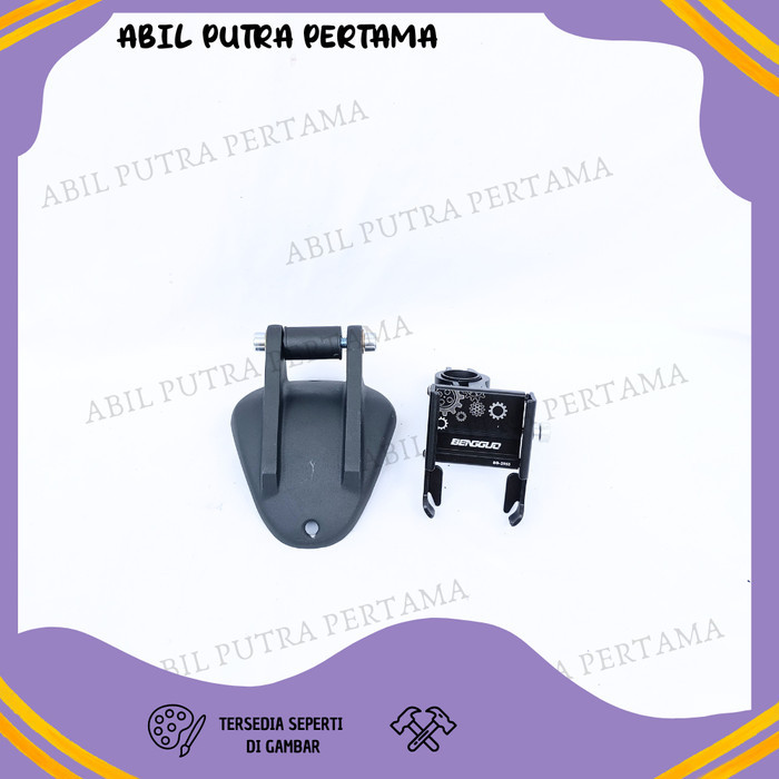 Paket Holder Gps Hp Nmax Turbo Nmax Neo Nmax New 2024 Phone Holder Bg Alumunium Stang Motor Braket B