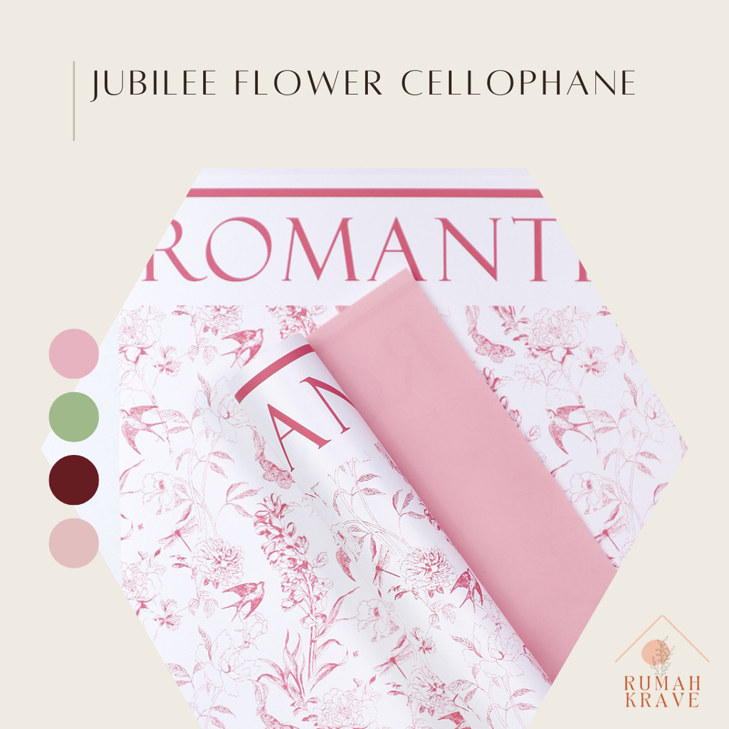 

RUMAH KRAVE - Jubilee Flower Cellophane Wrapping Kertas Buket Kado
