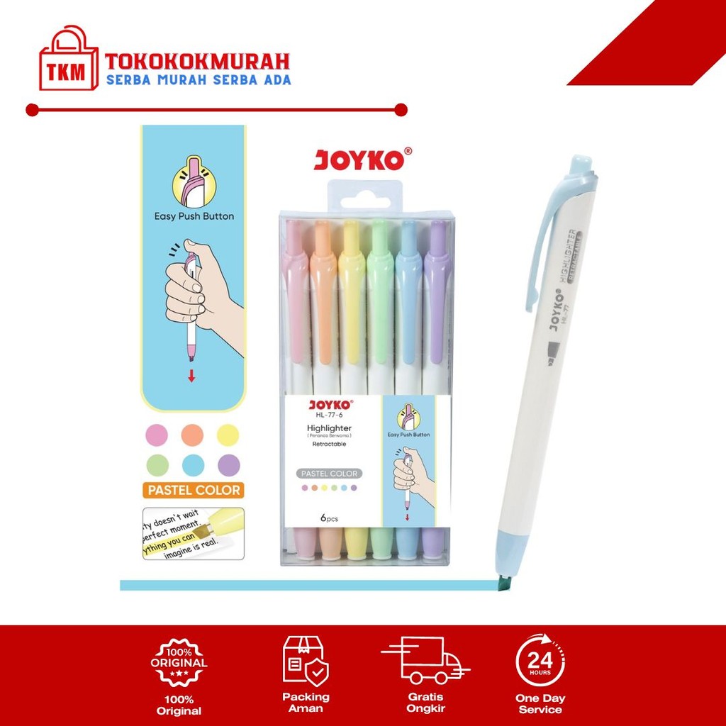 

JOYKO HIGHLIGHTER HL-77-6 PAK