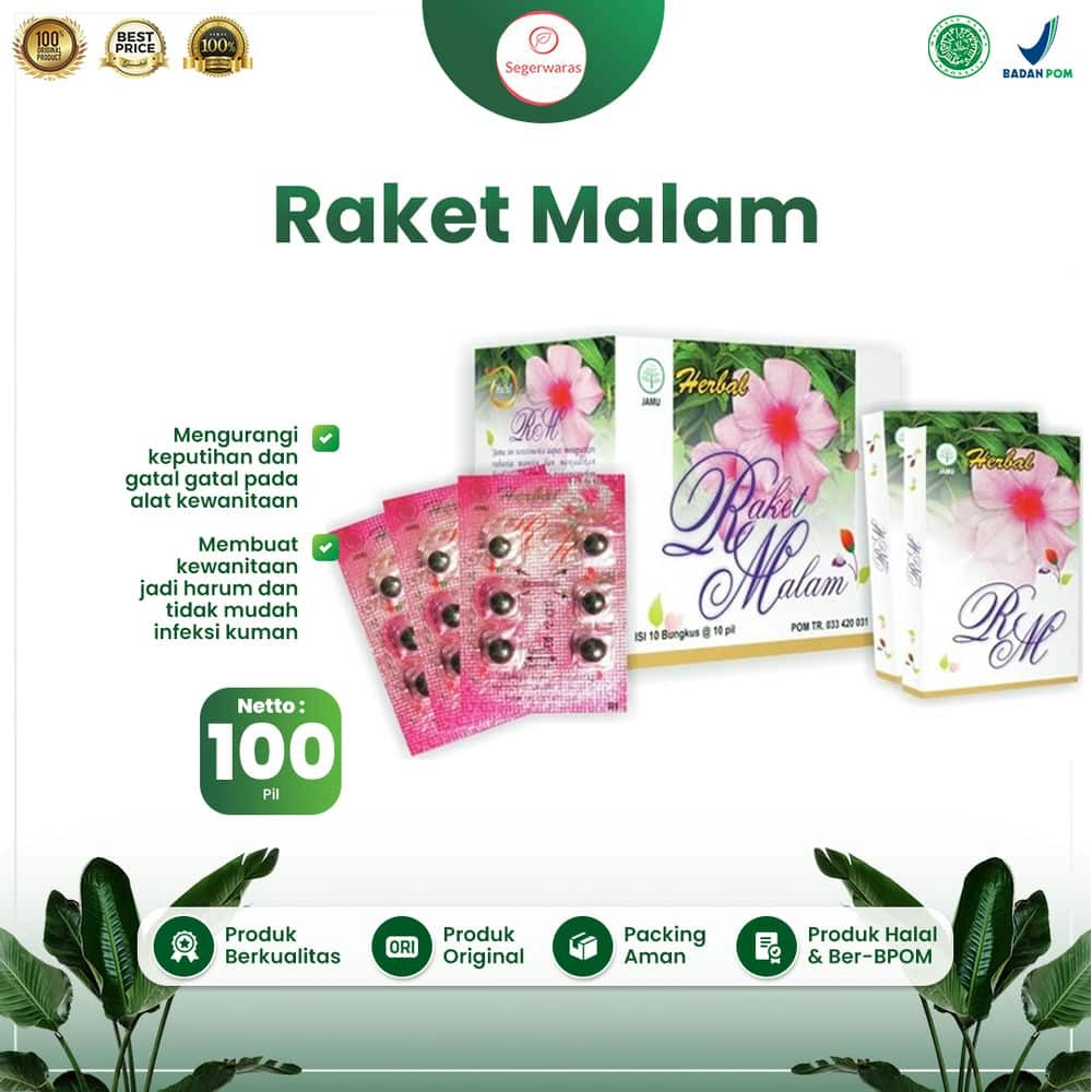 Pil Raket Malam Solusi Keputihan Atasi Masalah Kewanitaan - Perapat Miss V - Pil Manjakani Jamu Pera