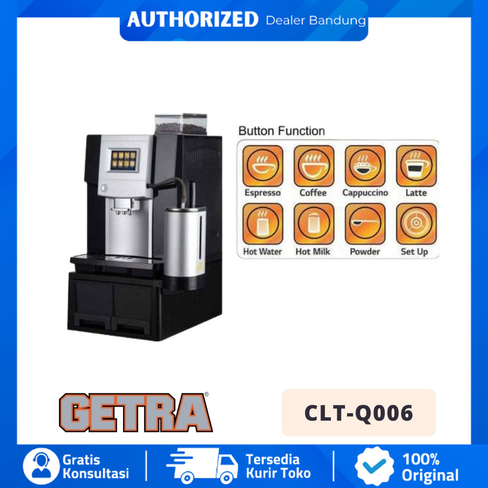 GETRA CLT Q006 CLT-Q006 MESIN KOPI FULL OTOMATIS PROFESIONAL COFFEE MACHINE