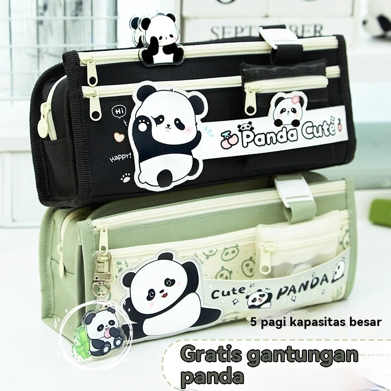 

Panda New Pencil Case Large Capacity Girl Primary School Stationery Box Good-looking Boy Pencil Box Cartoon Multi-Layer 7CCO/Tempat pensil panda bernilai tinggi untuk anak-anak laki-laki dan perempuan siswa sekolah dasar berkapasitas besar kotak alat tuli