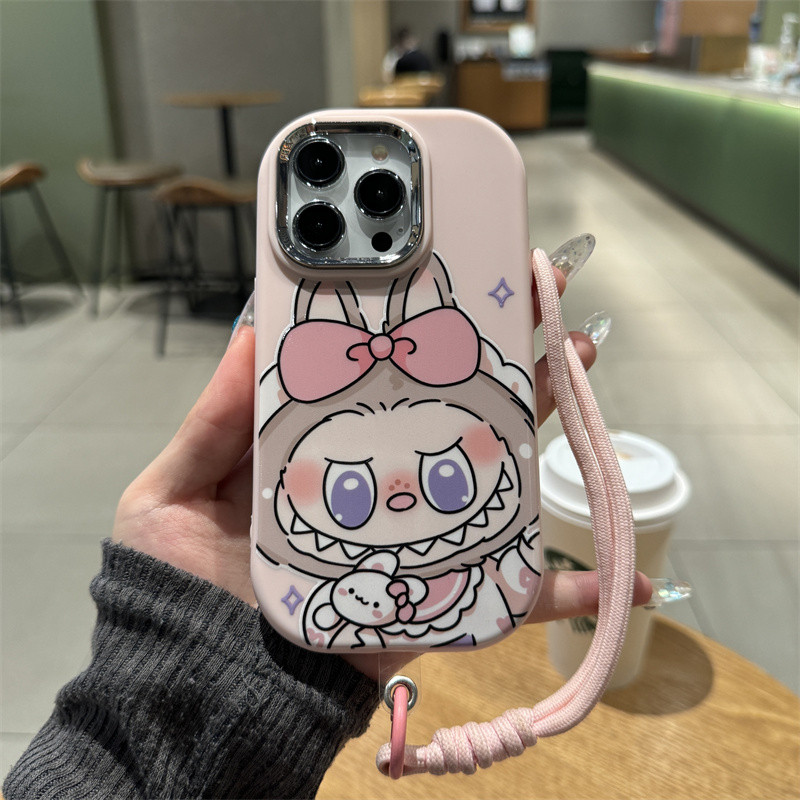 Casing Ponsel Labubu Lucu, Casing Ponsel Redmi, Casing Ponsel Silikon Anti Jatuh, Cocok untuk Redmi 