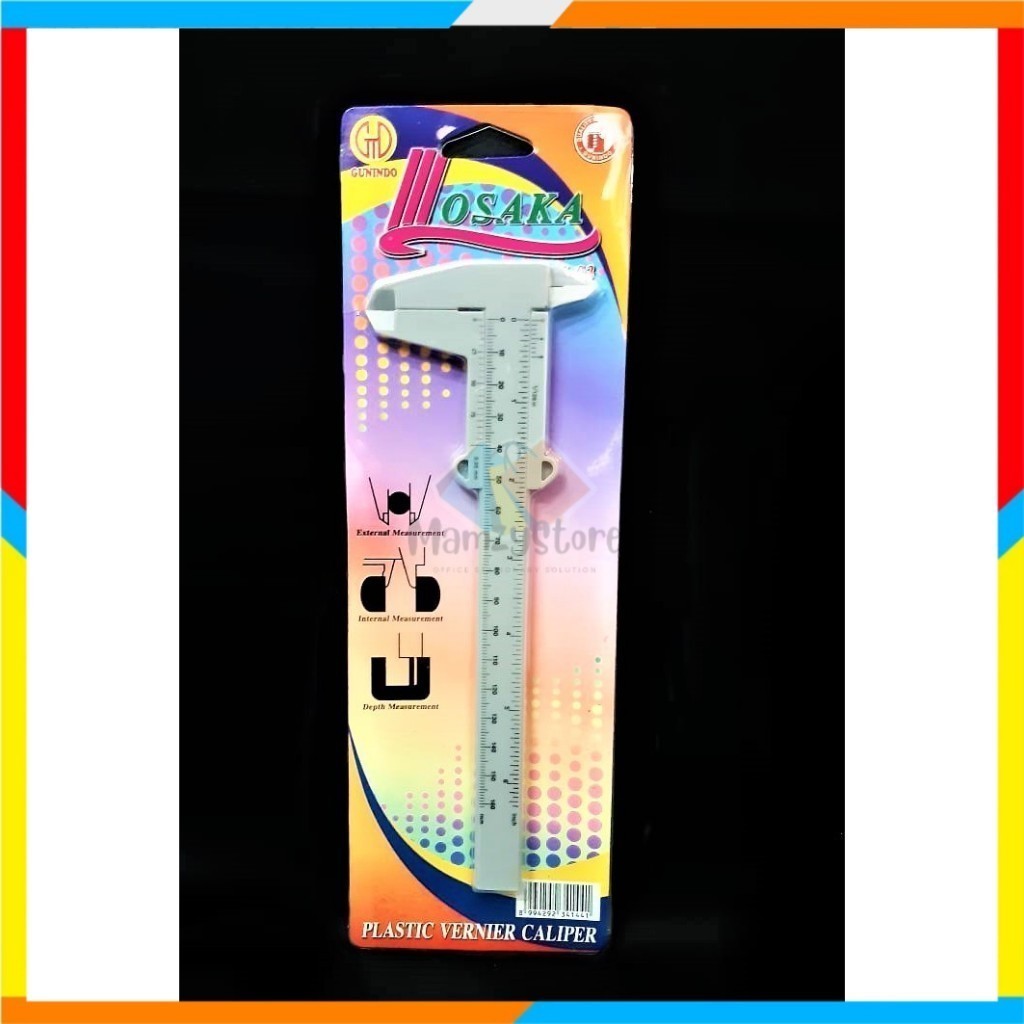 

JANGKA MISTAR SORONG PLASTIK GUNINDO VERNIER CALIPER MAT SIGMAT