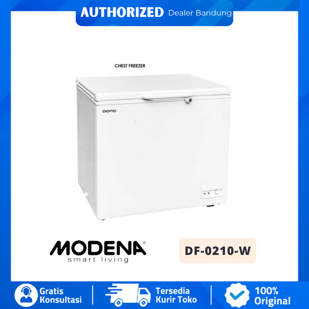 Chest Freezer Modena DF-0210 W 210 Liter Putih