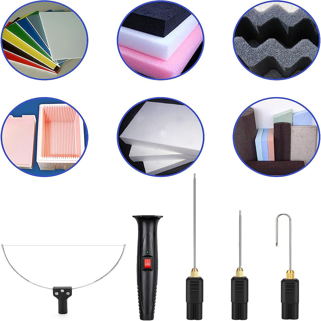 

10 in 1 Electric Foam Cutter Kit Foam Cutting Pen with Transformer Adapter 0-300℃ Adjustable Temperature Styrofoam Cutting Tools