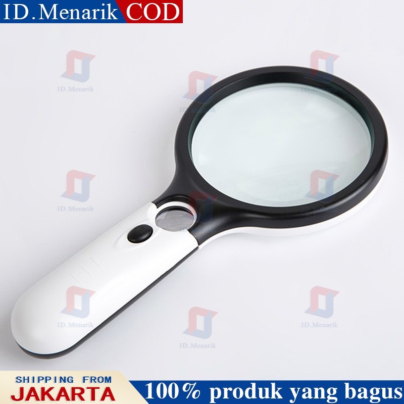 

2in1 Kaca Pembesar LED 2in1 Pembesar 3 LED Membaca Magnifying Glass Dengan Lampu