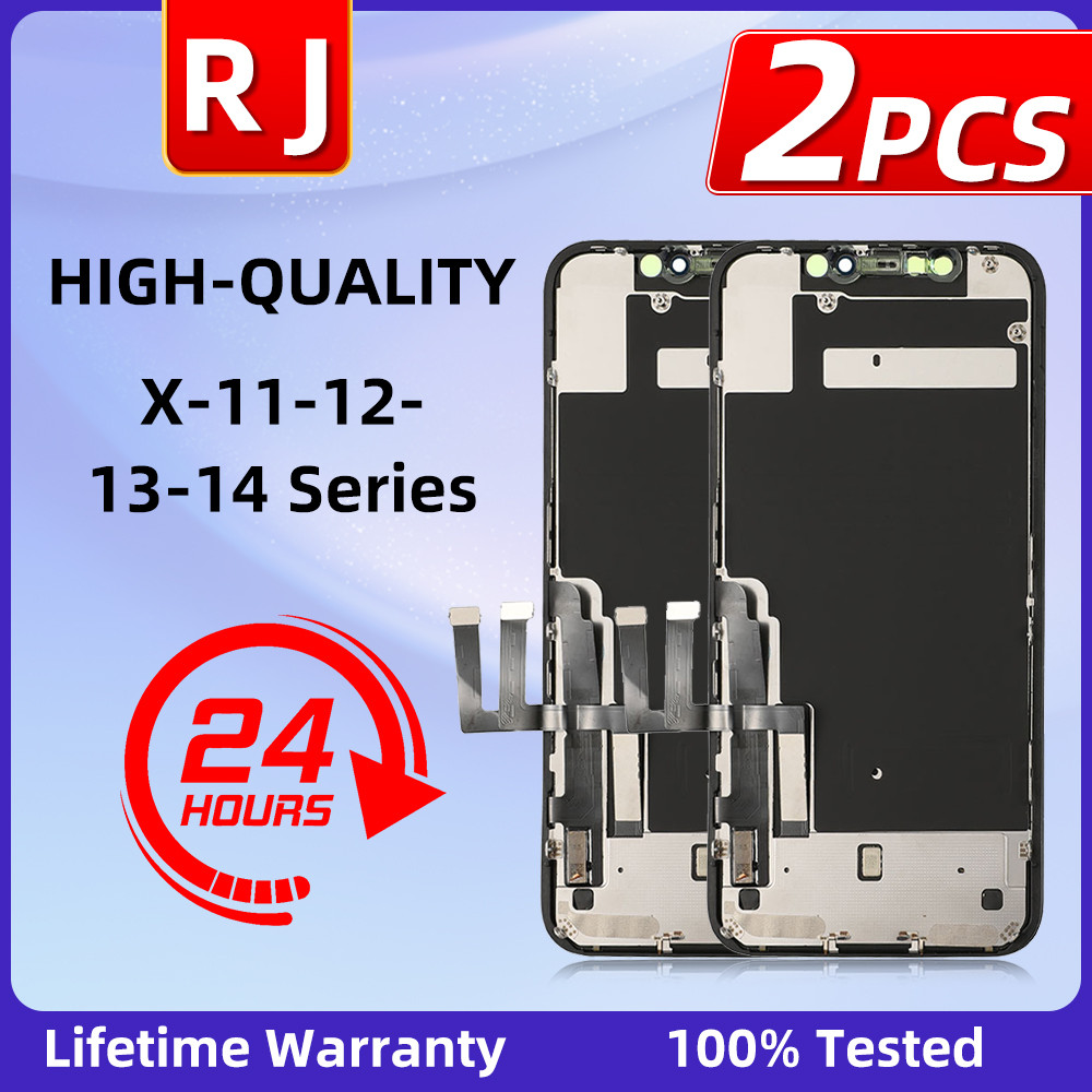 2Pcs RJ Incell For iPhone 14 pro max X XS Max XR 12 Pro Max LCD Display Assembly For iPhone 13 14 15