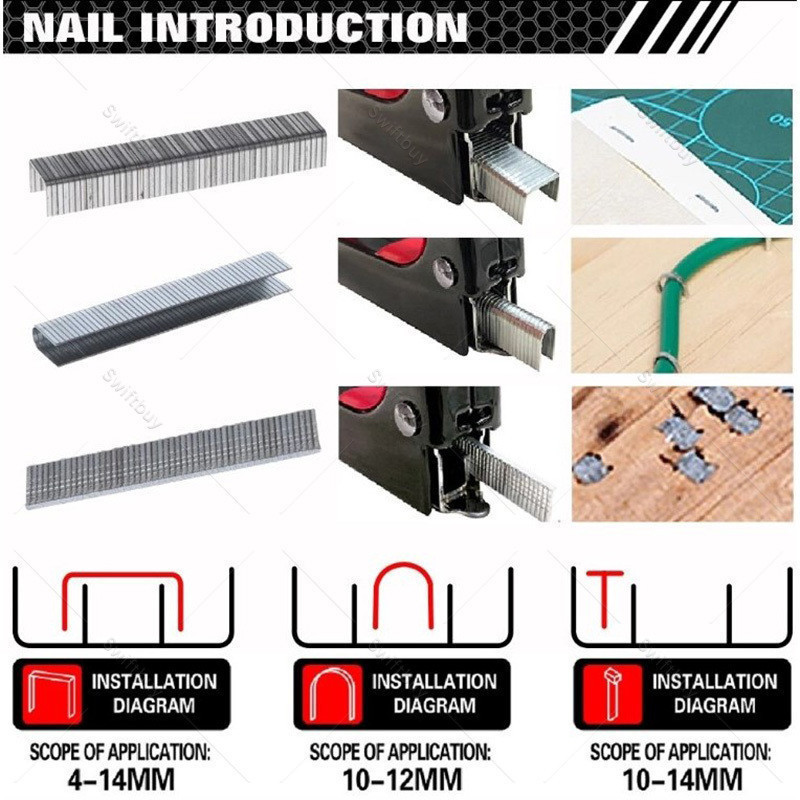 

3 In 1 Stapler Gun Staples Tembak Gun Tacker Powerfull Pistol Stapler Gratis 600 Staples Pistol Kuku