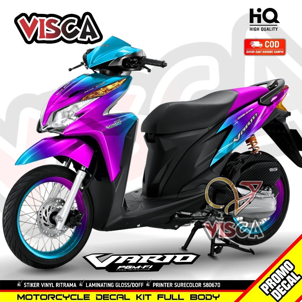 Decal Vario 125 Old Full Body Stiker Vario 125 Old Keren Full Body Striping Vario 125 Old Full Body 