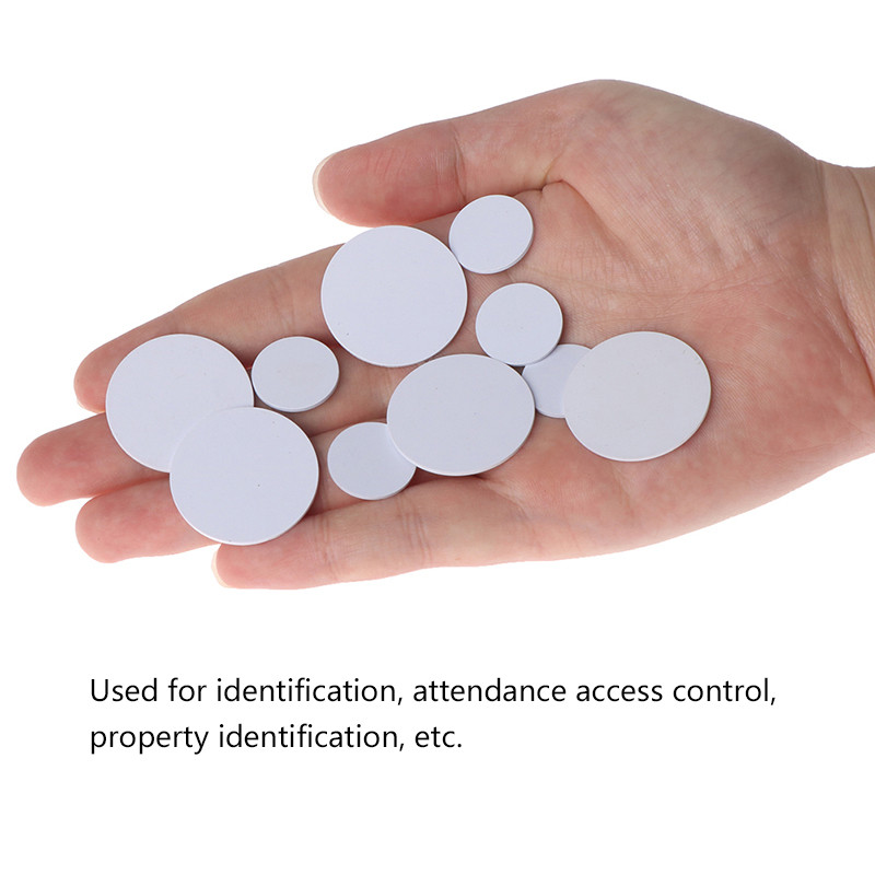 

5pcs 125Khz RFID Tags T5577 Stickers Proximity Cards Rewritable Glue Adhesive Label For RFID Copier 18mm/25mm/30mm