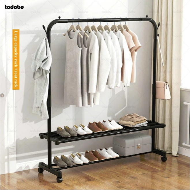 ACEH.NBL 119156 Rak Baju Gantungan Baju Besi Kuat Gantungan Baju Multifungsi