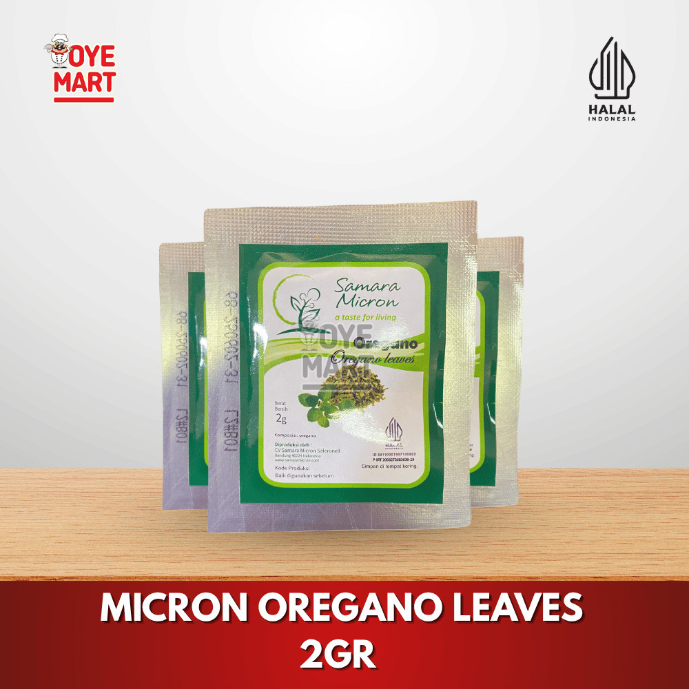 

MICRON OREGANO LEAVES 2GR/BUMBU DAPUR