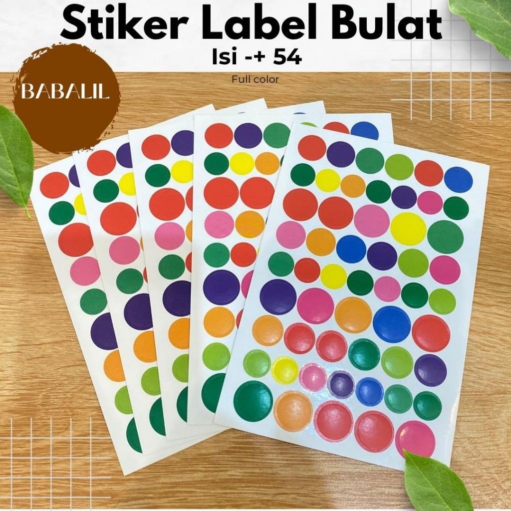 

Stiker label dot bulat & bintang / sticker rewards motivasi prestasi anak star label warna warni rainbow reward - sulinca