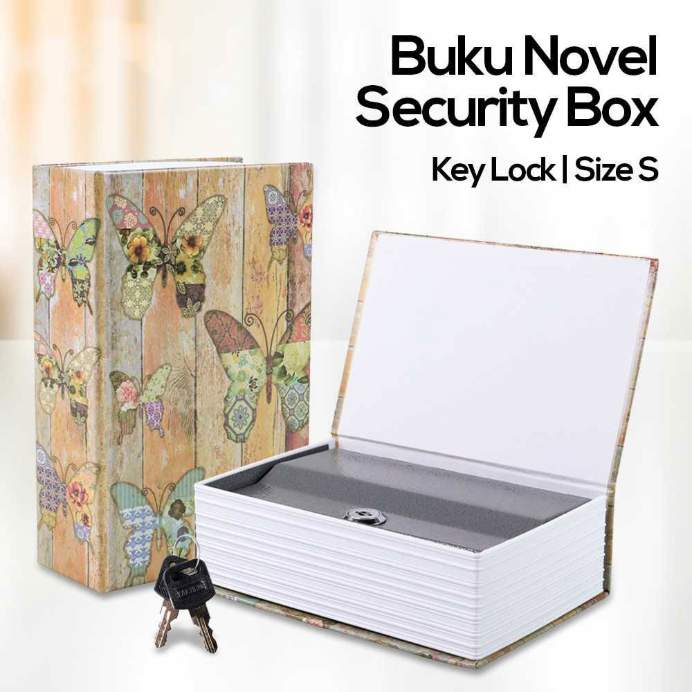 

HOMESAFE Kotak Buku Novel Hidden Security Box Book Key Lock Size S - DHZ005