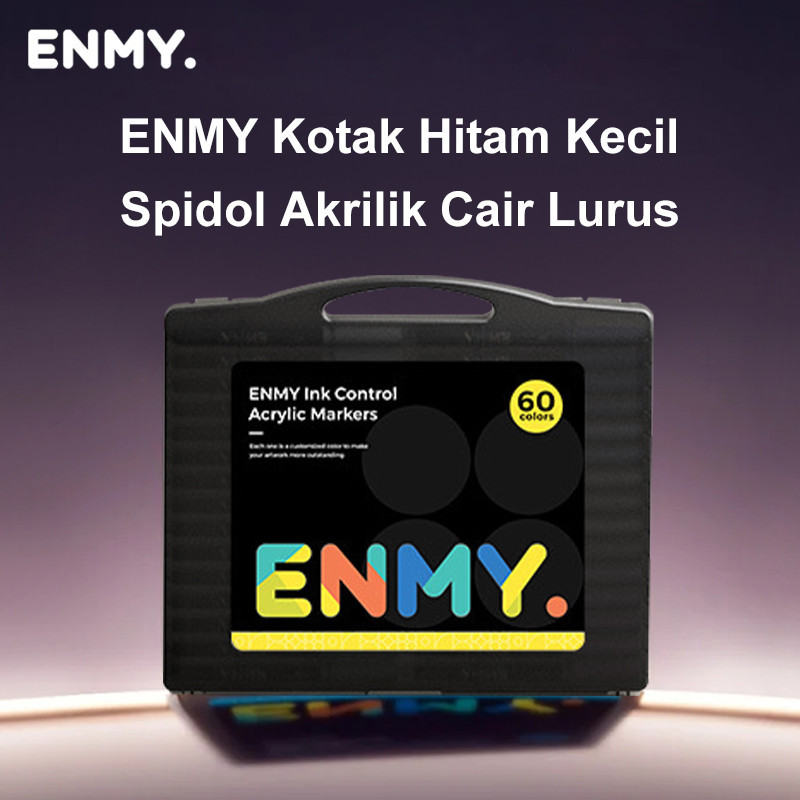 

ENMY Akrilik Pen Waterproof Lukisan Mahasiswa Kotak Hitam Kecil Stackable Dedicated