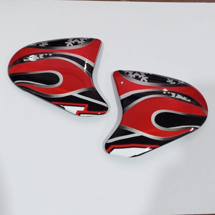 [Promo]New Arrival Set sidepod lengkap untuk helm scott ram 4 Polos dan Motif - HAGA